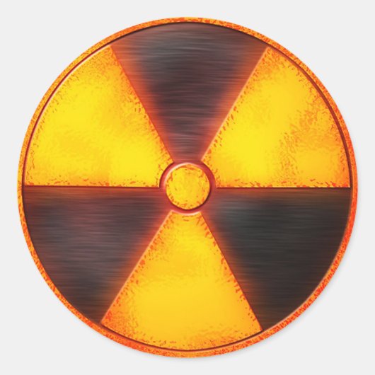 radio actief ronde sticker (Voorkant)