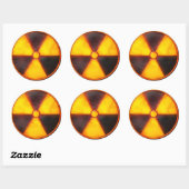 radio actief ronde sticker (Vel)