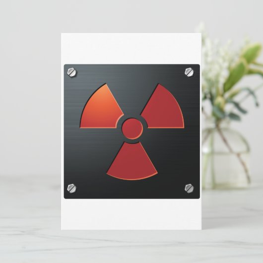 Radio Activity Sign Kaart (Staand voorkant)