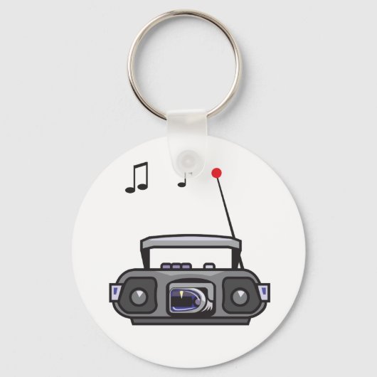 Radio afspelen Muziek Sleutelhanger (Voorkant)