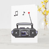 Radio afspelen Muziek Wenskaarten Kaart (Gele Bloem)