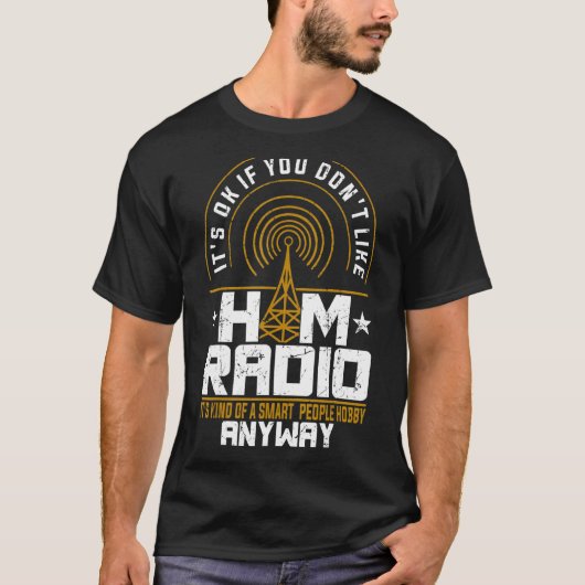 Radio-amateur Morse Hobby Code T-shirt (Voorkant)