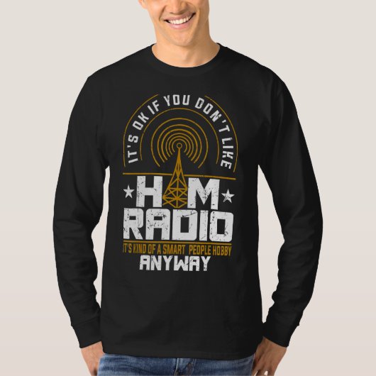 Radio-amateur Morse Hobby Code T-shirt (Voorkant)