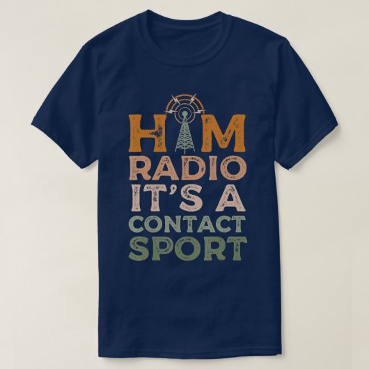 Radio-amateur Radio Morse Code voor radio-opera T-shirt (Design voorkant)