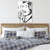 Radio Announcer Canvas Afdruk (Insitu (Slaapkamer))