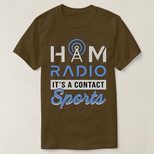 Radio Antenne Amateur-radiooperator T-shirt (Design voorkant)