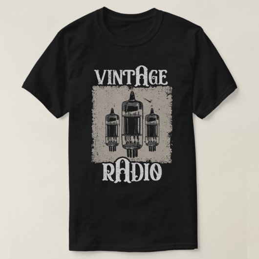 radio-Antieke die Antiek verzamelen T-shirt (Design voorkant)