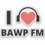 RADIO BAWP Pledgedrive Sticker (Voorkant)