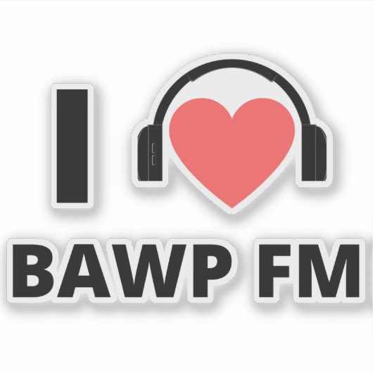 RADIO BAWP Pledgedrive Sticker (Voorkant)