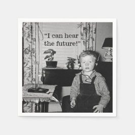 Radio Boy Graduation Party Servet