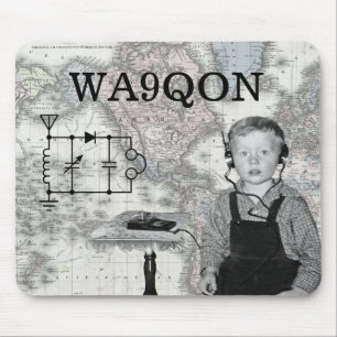 Radio Boy van de Vraag aanpassen Muismat