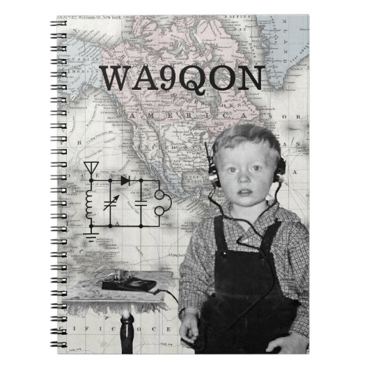 Radio Boy van de Vraag aanpassen Notitieboek (Voorkant)