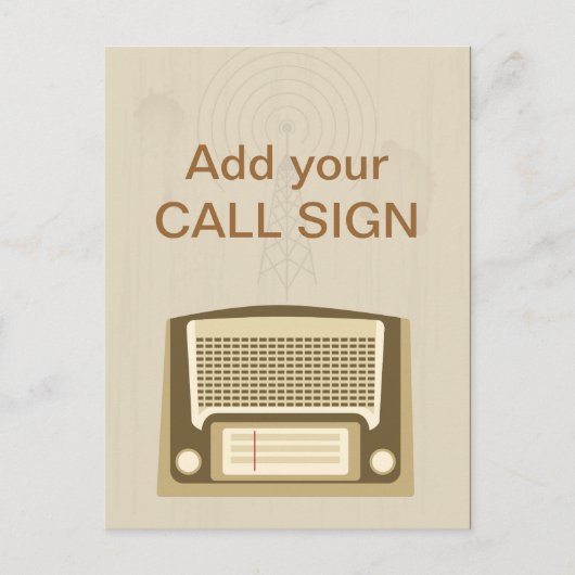  radio briefkaart (Voorkant)