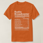 Radio Broadcaster Nutritional en Undeni T-shirt (Design voorkant)