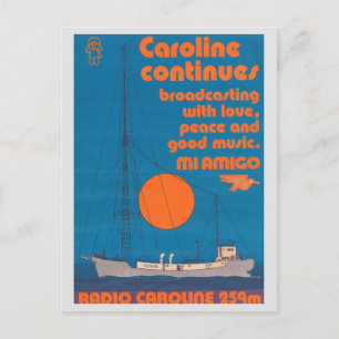 Radio Caroline 259 - Mi Amigo schip Briefkaart