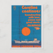 Radio Caroline 259 - Mi Amigo schip Briefkaart (Voorkant)