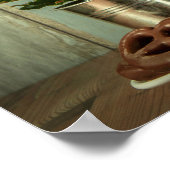 Radio China Set Flowers and Pretzel Poster (Hoek)