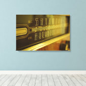  radio - De gloed Canvas Afdruk (Insitu (Houten vloer))