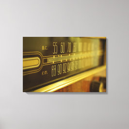  radio - De gloed Canvas Afdruk