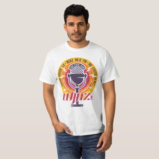 Radio Design WJAZ FM Design T-shirt (Voorkant volledig)