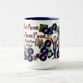 Radio disc-jockey Ken “The Merson Person” mug. Mok (Midden)