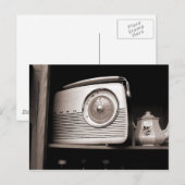 Radio en Teapot Briefkaart (Voorkant / Achterkant)
