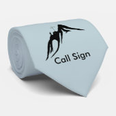 Radio-exploitant van het am op de Stropdas van Mou (Opgerold)