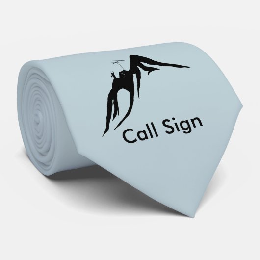 Radio-exploitant van het am op de Stropdas van Mou (Opgerold)