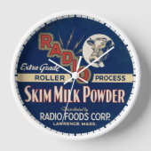 Radio Extra Grade Roller Proces Skim Milk Powder. (Voorkant)