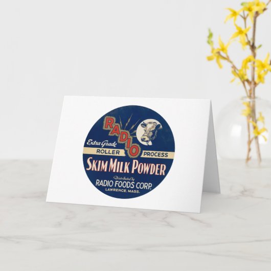 Radio Extra Grade Roller Proces Skim Milk Powder. Kaart (Gele Bloem)