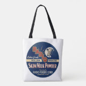 Radio Extra Grade Roller Proces Skim Milk Powder. Tote Bag (Achterkant)