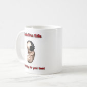 Radio Free Exile Koffiemok (Voorkant links)