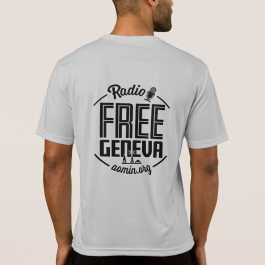Radio Free Genève - Shirt van ClimateLite (Achterkant)