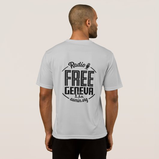 Radio Free Genève - Shirt van ClimateLite (Achterkant volledig)