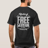 Radio Free Genève T-Shirt (zwart) (Achterkant)
