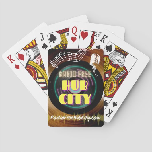 Radio Free Hub City Poker-kaarten Pokerkaarten (Achterkant)