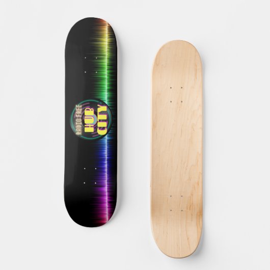 Radio Free Hub City Skateboard (Voorkant)