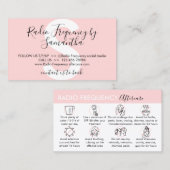 Radio Frequentie Huid Tighten Aftercare Instructie Visitekaartje (Voorkant / Achterkant)