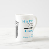 radio gepersonaliseerde 90e verjaardag Mok (Voorkant rechts)