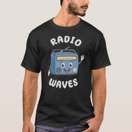 Radio Golven Schattige Cartoon Radio Freaks T-shirt