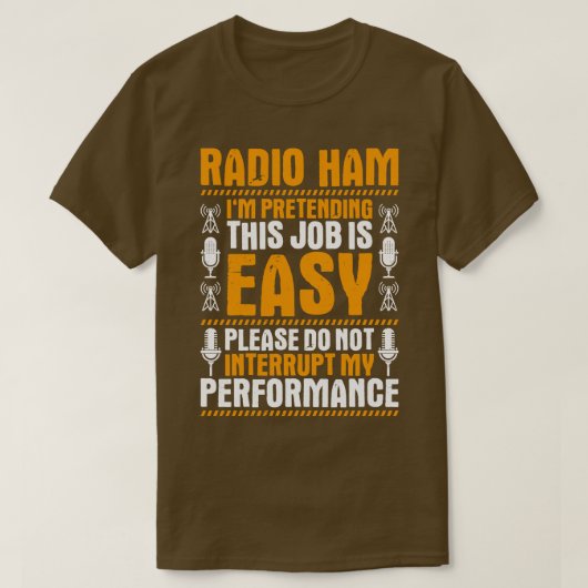 Radio Ham Amateur Radio Operator Ham Radio (17) T-shirt (Design voorkant)
