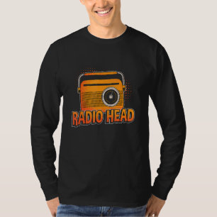 Radio Head Loves Antenna Amateur Radio Operators H T-shirt