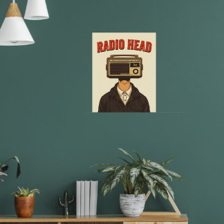 RADIO HEAD – Vintage Surrealistische Retro Poster