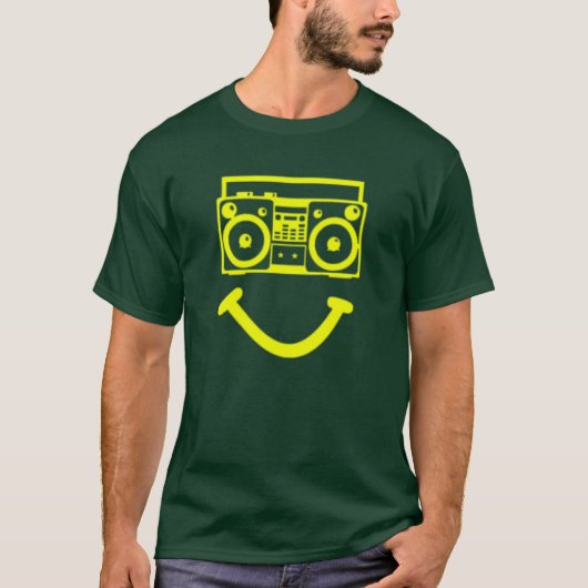 Radio Hoofd (geel) T-shirt (Voorkant)