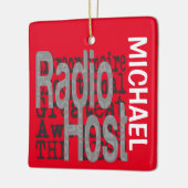 Radio Host Extraordinaire CUSTOM-keramisch sieraad Keramisch Ornament (Links)