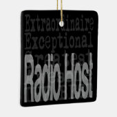 Radio Host Extraordinaire Keramisch Ornament (Rechts)