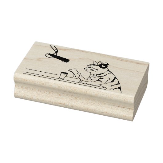 radio kat kunst stempel (Stempel)