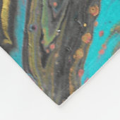 Radio King 3 Turquoise Geode Abstracte Deken (Hoek)