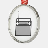 Radio Metalen Ornament (Links)