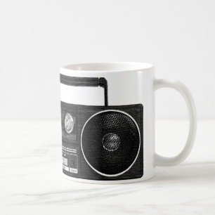 radio-Mok (zwart) Koffiemok